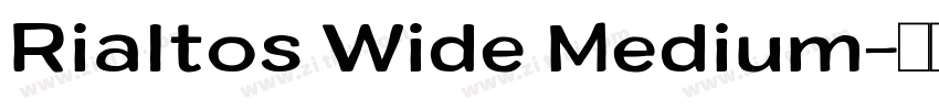 Rialtos Wide Medium字体转换 Rialtos Wide Medium字体转换